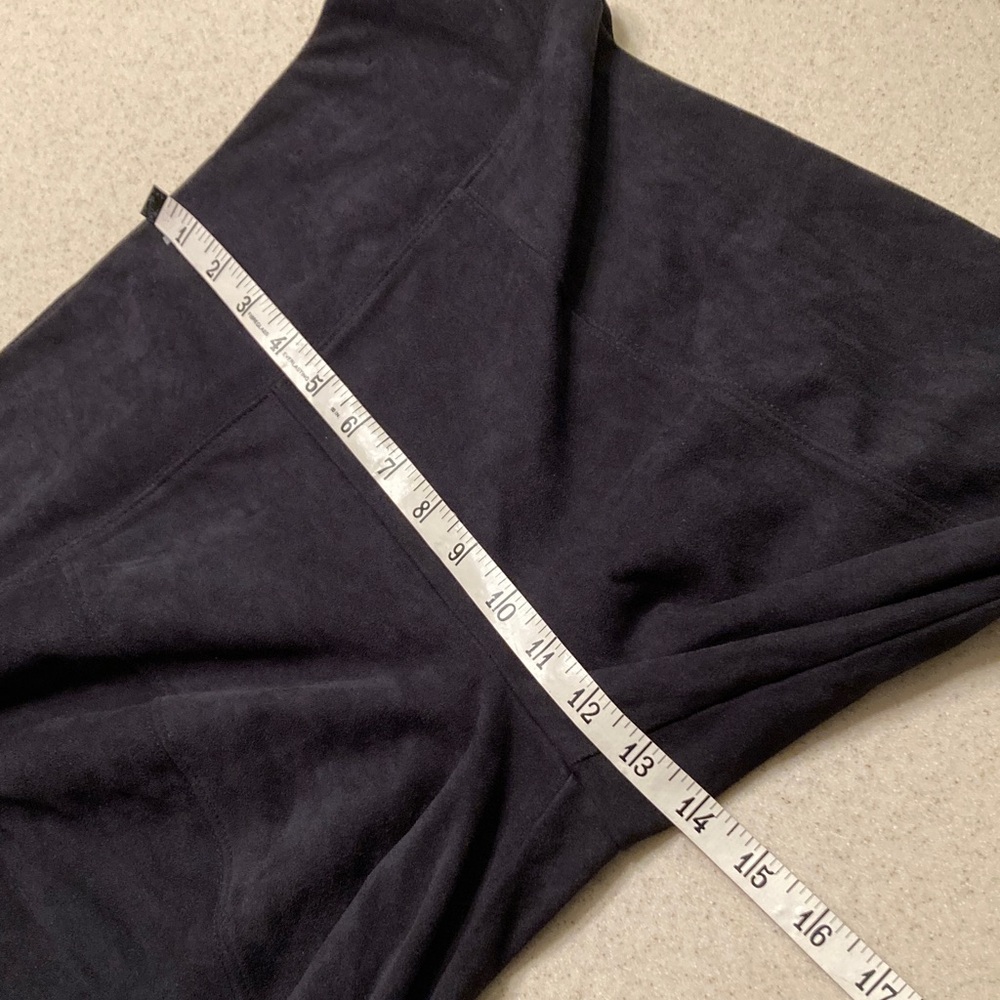 Simply Vera Vera Wang Black Leggings Women Size M Faux Suede - Picture 8 of 9